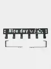 Белый вешалка "Nice day" самосборная накидная на дверь
