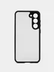 Прозрачный чехол для Samsung Galaxy S23 Plus пластиковый ROSCO противоударный, силиконовая окантовка