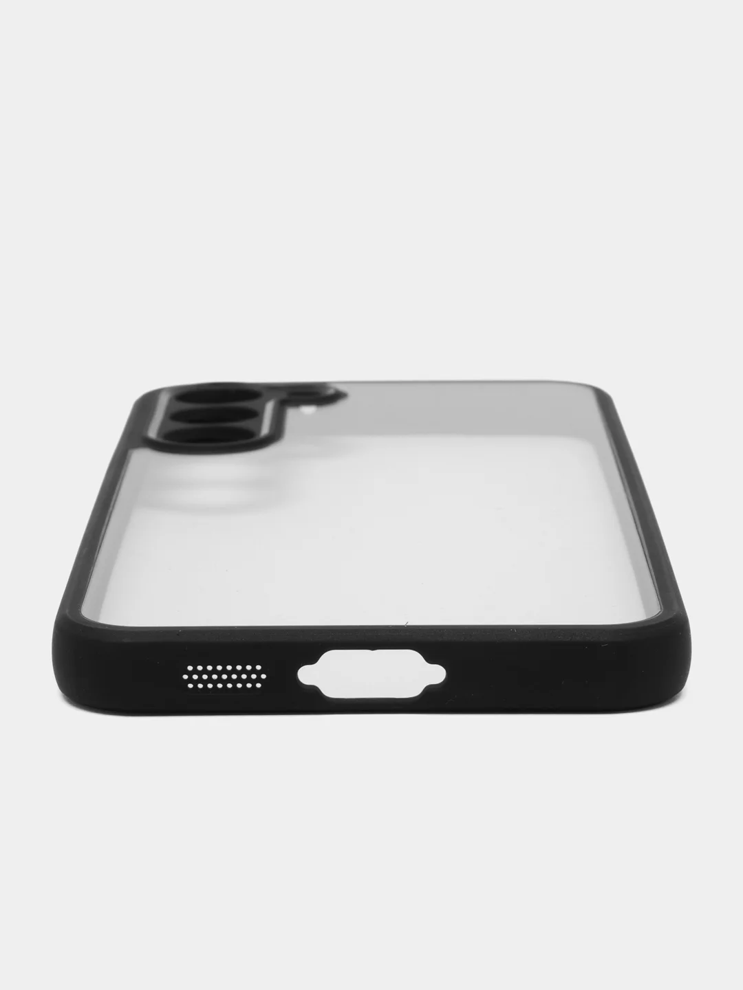Прозрачный чехол для Samsung Galaxy S23 Plus пластиковый ROSCO противоударный, силиконовая окантовка
