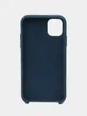 Синий меланж чехол Silicone Case для iPhone 11, с открытым низом