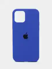 Синий чехол Silicone Case для iPhone 12 / iPhone 12 Pro, закрытый низ