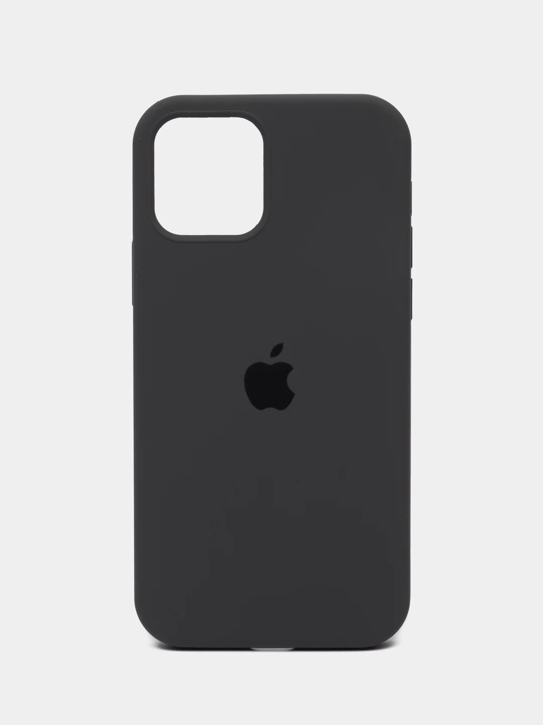 Серый чехол Silicone Case для iPhone 12 / iPhone 12 Pro, закрытый низ