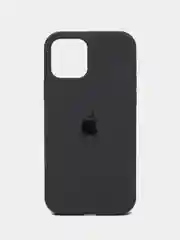 Серый чехол Silicone Case для iPhone 12 / iPhone 12 Pro, закрытый низ