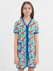 Синий халат для девочек