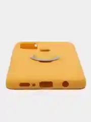 Желтый чехол накладка с кольцом RING Samsung A21/S20+/M21A31/A21S/S11+/A41/S20/S11/NOTE10/A91