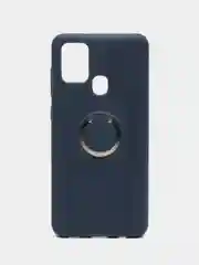 Темно-синий чехол накладка с кольцом RING Samsung A21/S20+/M21A31/A21S/S11+/A41/S20/S11/NOTE10/A91