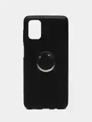 Черный чехол накладка с кольцом RING Samsung A21/S20+/M21A31/A21S/S11+/A41/S20/S11/NOTE10/A91