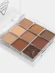 Коралловый тени для век глаз нюдовые и блестящие, палетка с блестками