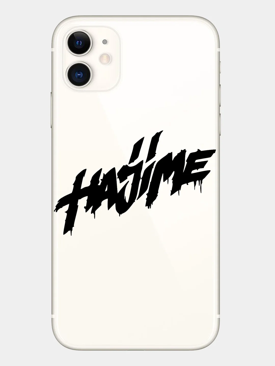 Черный наклейка на телефон, ноутбук, планшет "HAJIME" 5х3,3см