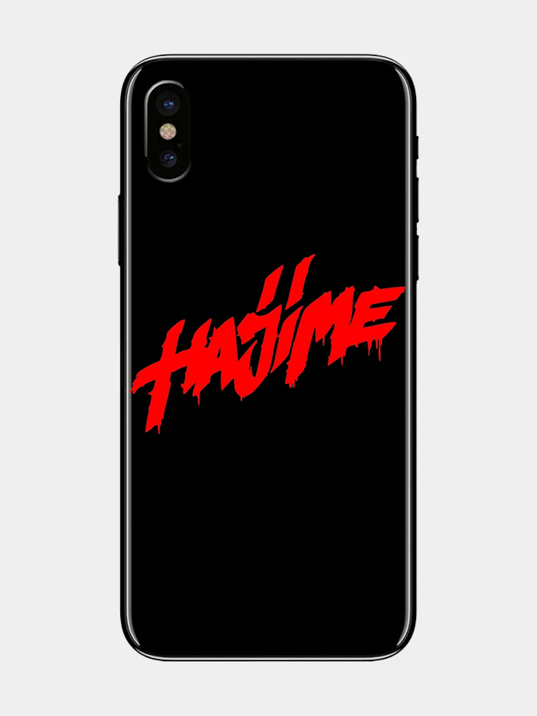 Красный наклейка на телефон, ноутбук, планшет "HAJIME" 5х3,3см