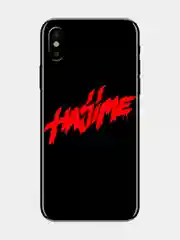 Красный наклейка на телефон, ноутбук, планшет "HAJIME" 5х3,3см