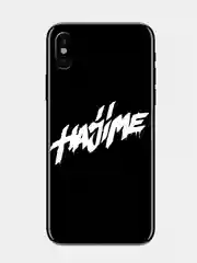 Белый наклейка на телефон, ноутбук, планшет "HAJIME" 5х3,3см