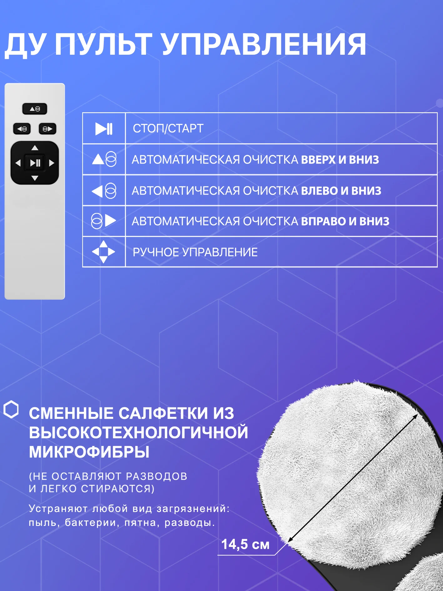 Робот мойщик окон W120 + сменные салфетки 10 шт. Стеклоочиститель для мытья стекол и окон