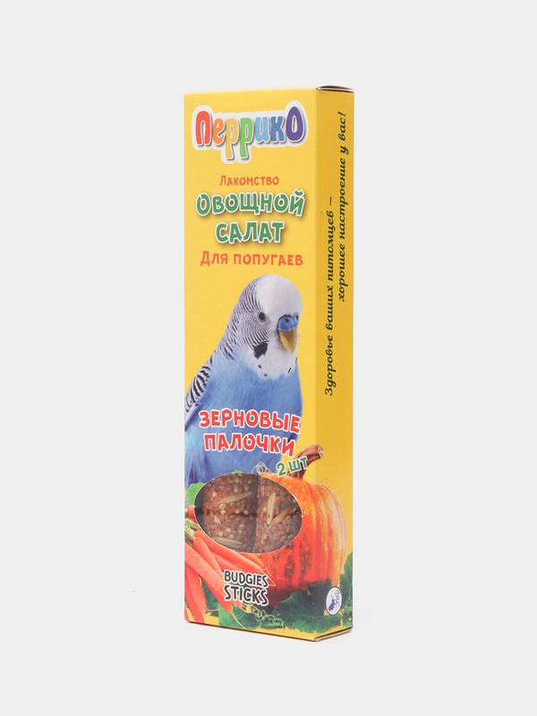 Зерновые палочки для попугаев "Перрико", разные вкусы, 2 штуки, 100 г