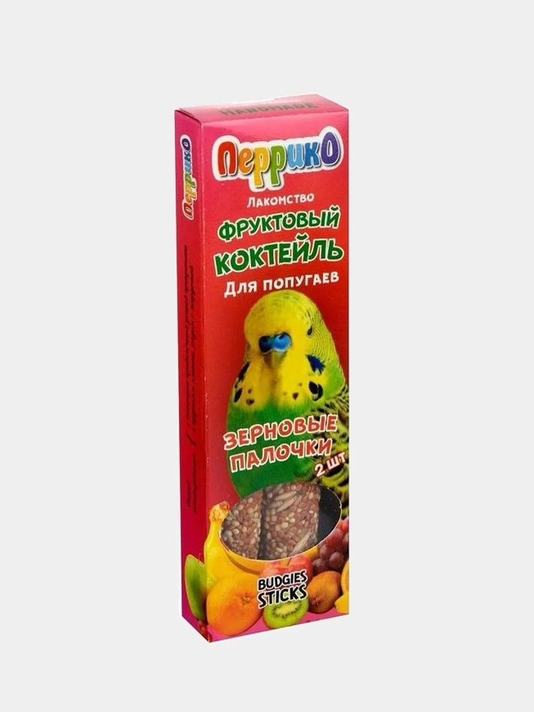 Зерновые палочки для попугаев "Перрико", разные вкусы, 2 штуки, 100 г