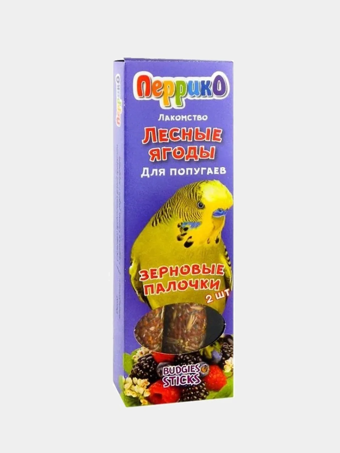 Зерновые палочки для попугаев "Перрико", разные вкусы, 2 штуки, 100 г