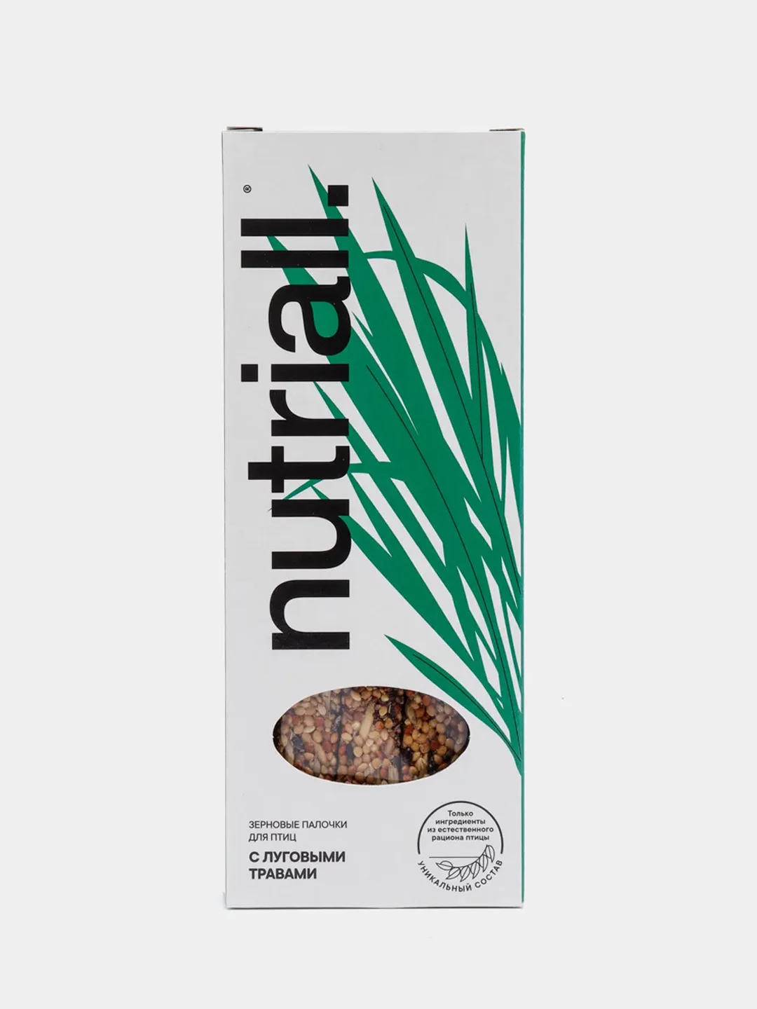 Лакомство Nutriall для птиц, зерновые палочки с травами, 2 упаковки, 6 штук