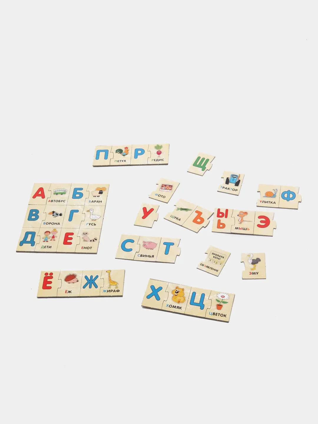 Игра настольная "Азбука-пазл", Умные игры