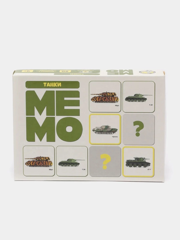 Игра настольная карточная "Мемо Танки"