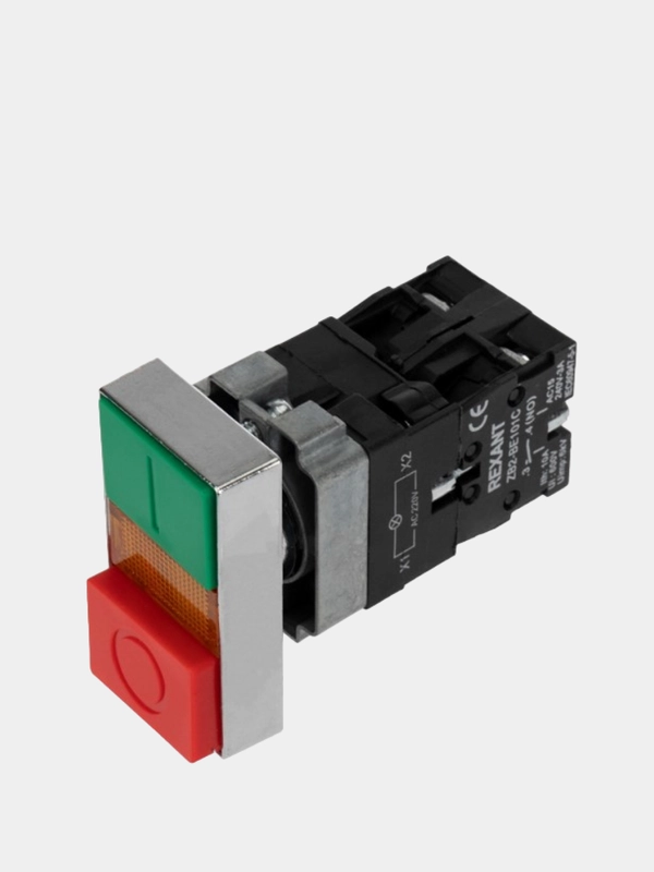 Кнопка LAY5 I-O прямоугольная 230 В NO+NC