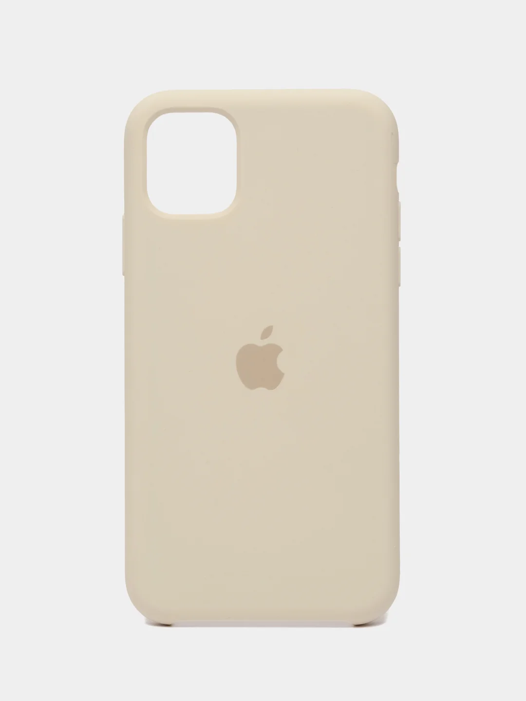 Бежевый чехол Silicone Case для iPhone 11, с открытым низом