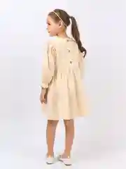 Молочный платье для девочки летнее нарядное, в садик, хлопок