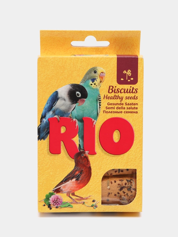 Лакомство RIO Бисквиты для птиц с полезными семенами (5 шт. по 7 г), 35 г