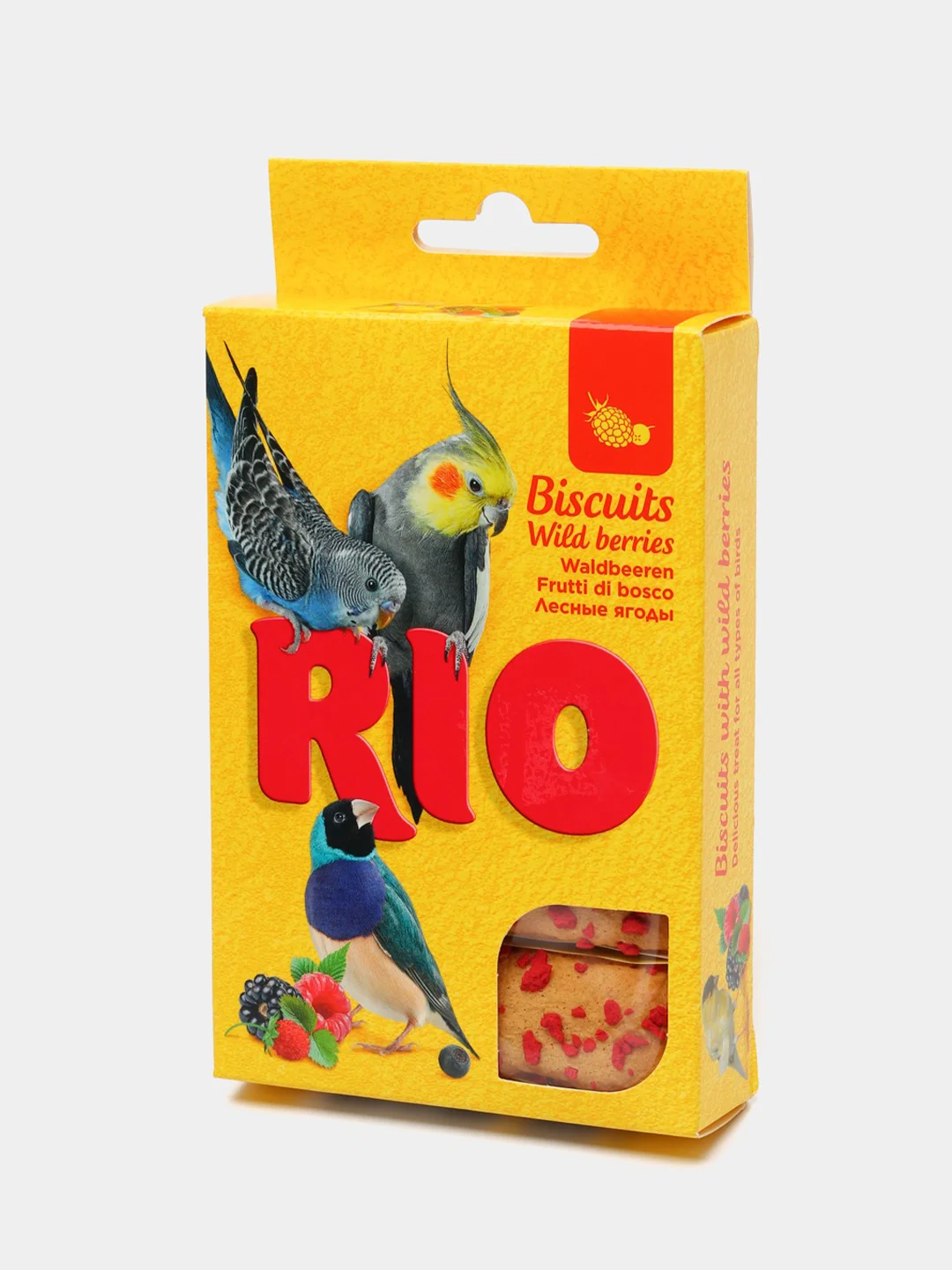 Лакомство RIO Бисквиты для птиц с лесными ягодами (5 шт. по 7 г), 35 г