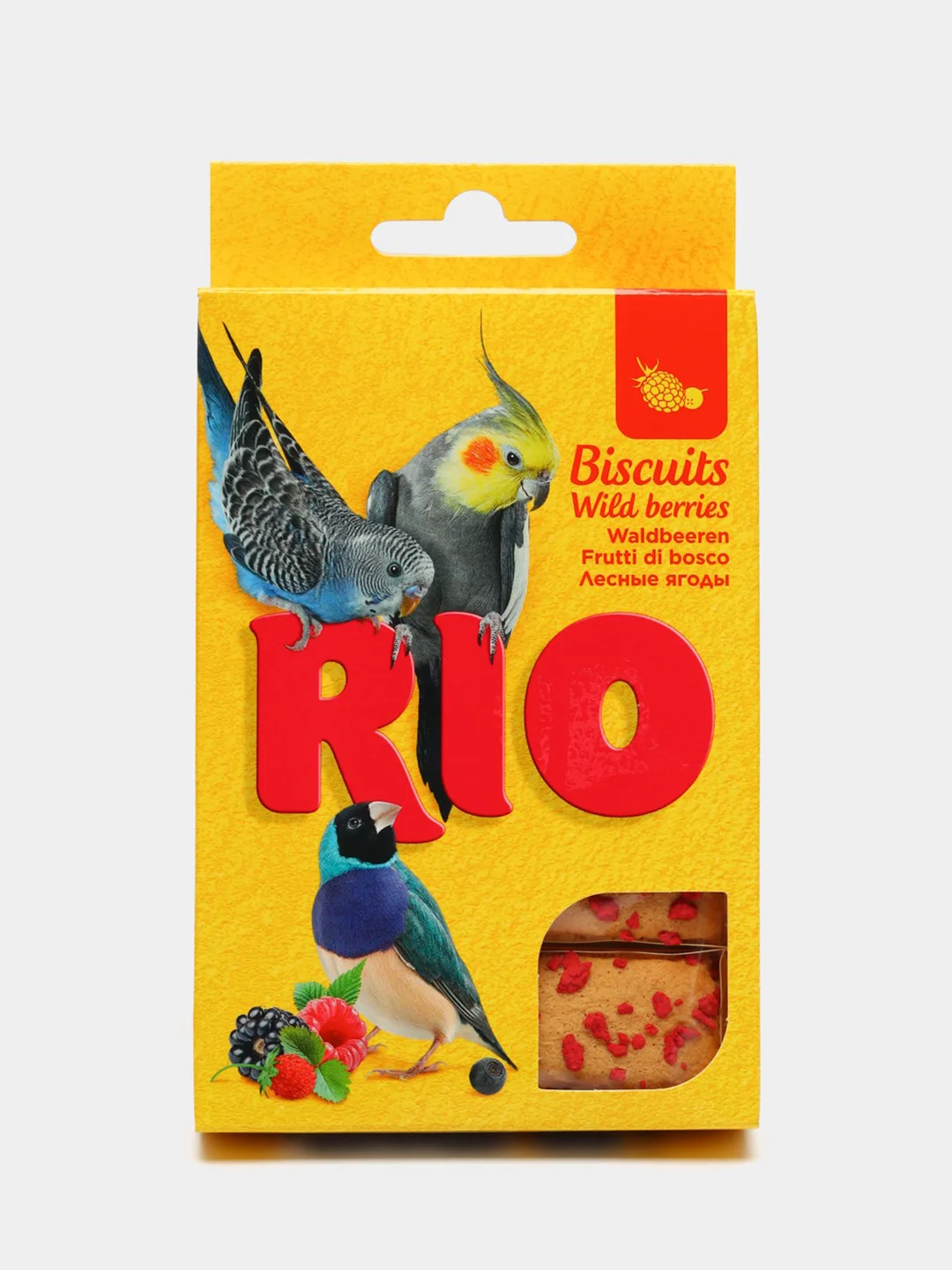 Лакомство RIO Бисквиты для птиц с лесными ягодами (5 шт. по 7 г), 35 г