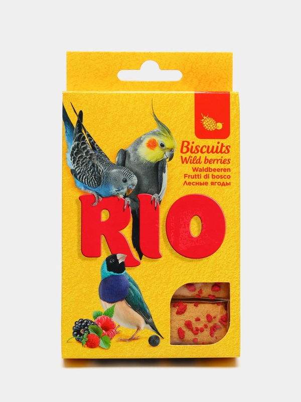 Лакомство RIO Бисквиты для птиц с лесными ягодами (5 шт. по 7 г), 35 г