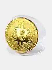 Подарочный набор с коллекционной монетой Биткоин - корпоративный подарок на Новый год