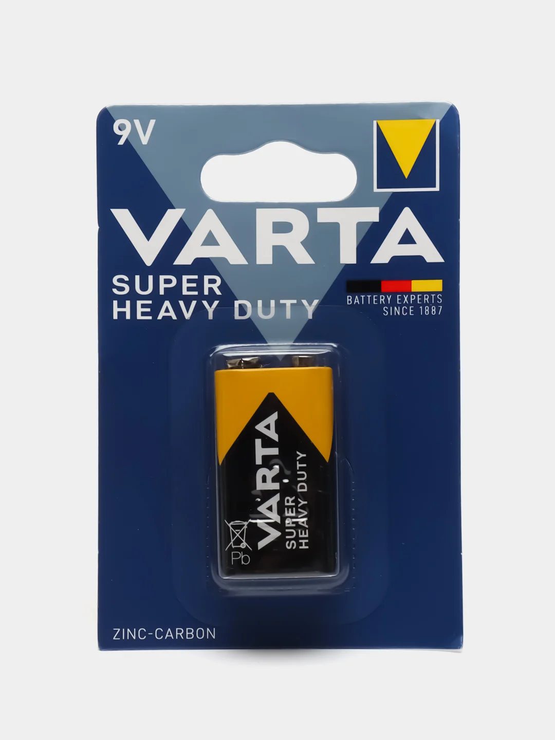 Элемент питания 6F22/Крона SUPERLIFE VARTA 9В, солевые 1/10/50, 1 эл. питания