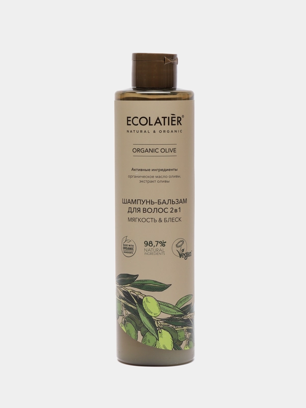 Ecolatier Green Шампунь-бальзам для волос 2 в 1 ORGANIC OLIVE 350 мл