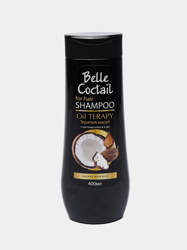 Шампунь для волос кокосовый Belle Coctail с маслами: кокос и ши, 400 мл