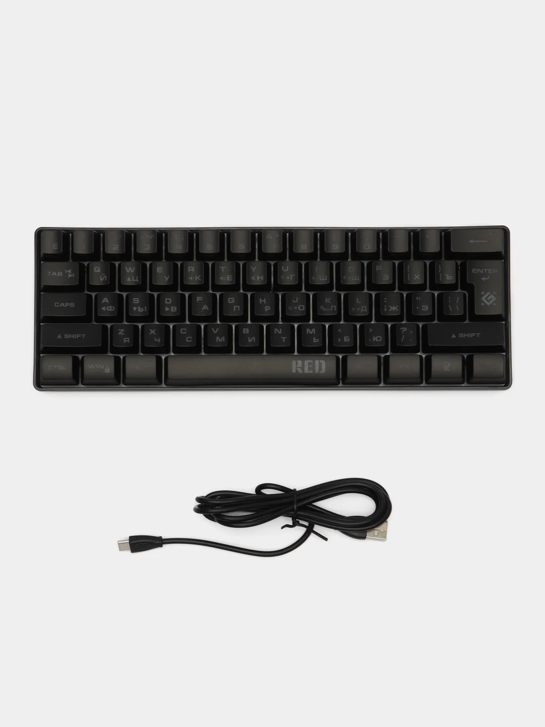 Клавиатура игровая компьютерная Defender Red GK-116 RU, с подсветкой, отключаемый Type С
