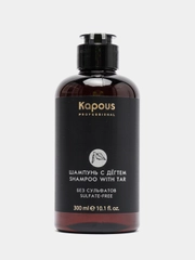 Бессульфатный шампунь с дёгтем против перхоти Kapous Shampoo With Tar, 300 мл