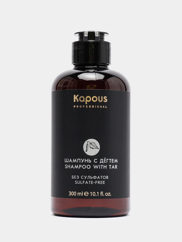Бессульфатный шампунь с дёгтем против перхоти Kapous Shampoo With Tar, 300 мл