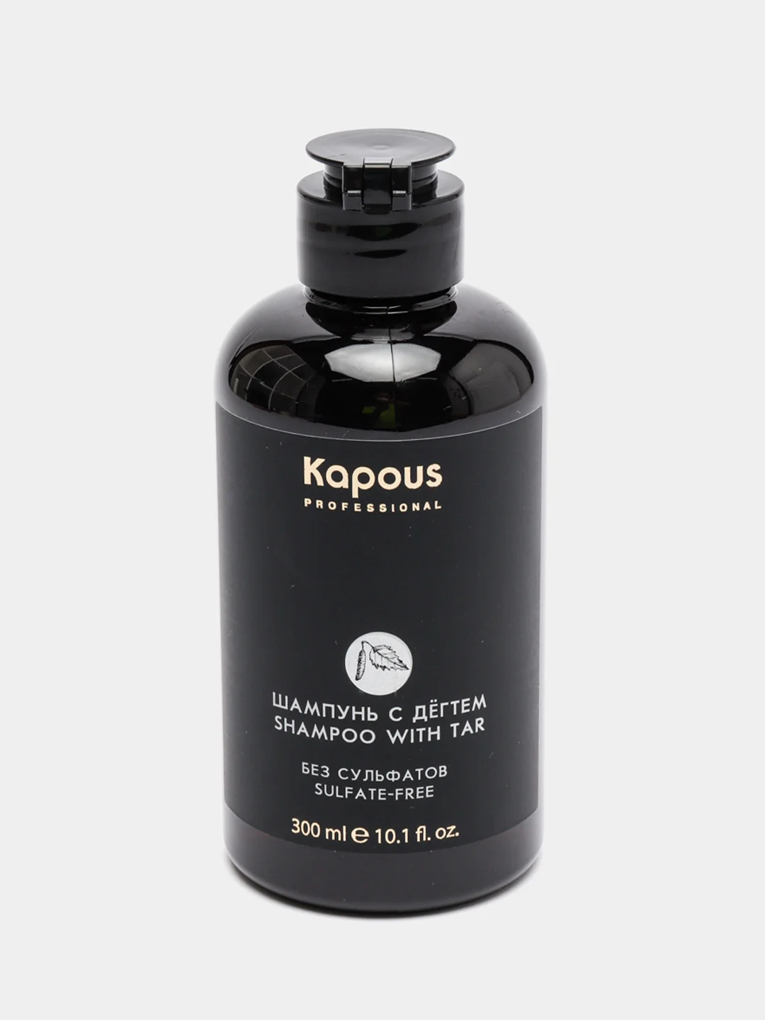Бессульфатный шампунь с дёгтем против перхоти Kapous Shampoo With Tar, 300 мл