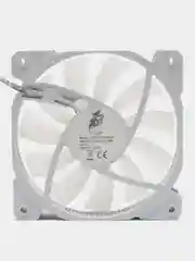 Белый вентилятор для компьютера 1stPlayer F1, 120mm F1-BK, кулер для корпуса с подсветкой