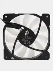 Белый вентилятор для компьютера 1stPlayer F1, 120mm F1-BK, кулер для корпуса с подсветкой