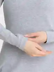 Серый платье женское макси, с длинным рукавом