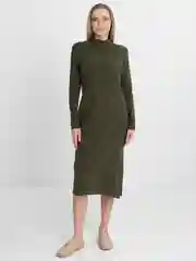 Платье женское макси, с длинным рукавом