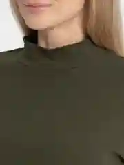 Оливковый платье женское макси, с длинным рукавом