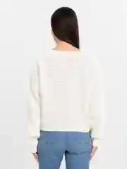 Белый свитер женский, вязаный