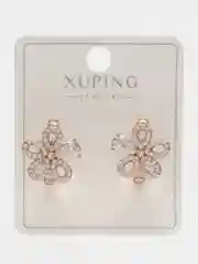 Золотой серьги Xuping гипоаллергенный медицинский сплав