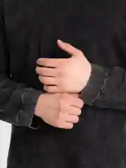 Угольный лонгслив варенка унисекс оверсайз
