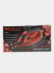 Утюг электрический Kelli-1639, мощность 2600 Вт, антипригарная подошва, паровой удар