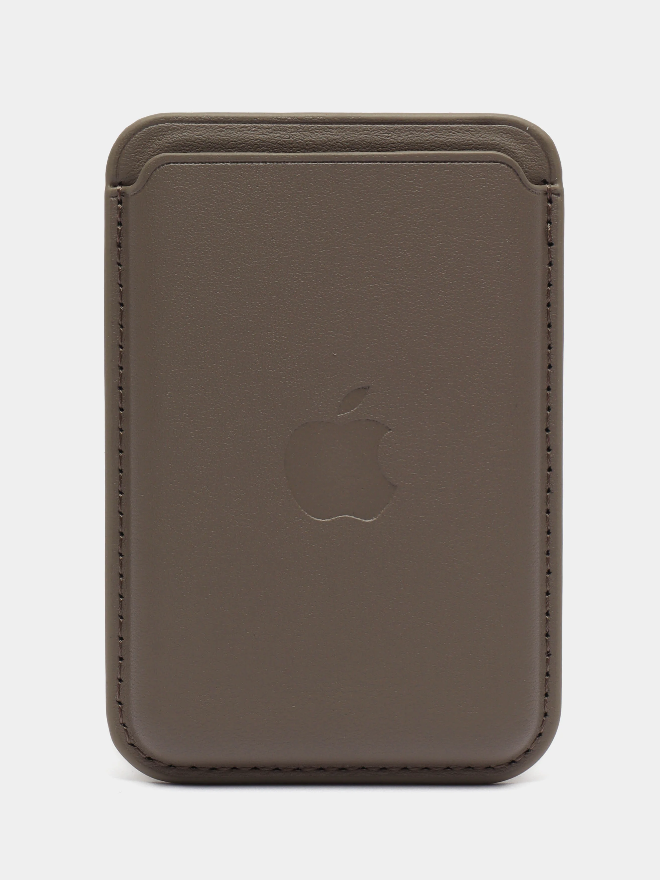 Серый картхолдер на iPhone, с поддержкой MagSafe Leather Wallet