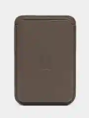 Серый картхолдер на iPhone, с поддержкой MagSafe Leather Wallet