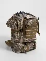 Коричневый походный тактический туристический рюкзак 80 л, большой объем